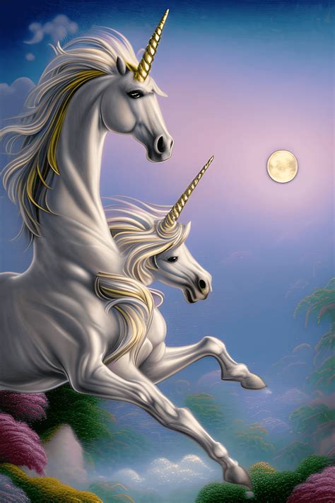 Beautiful Unicorn Horse Graphic · Creative Fabrica