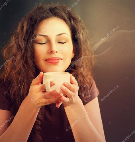 Woman With Cup Of Coffee Stock Photo By ©subbotina 48638269
