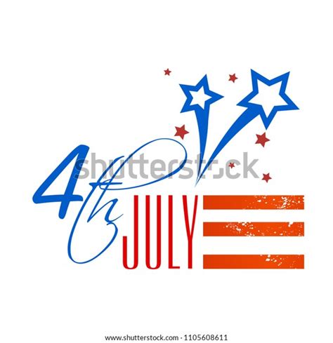 Fourth July Shooting Star Background Vector Stock Vector Royalty Free