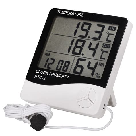Htc 2 Indoor Room Digital Thermometer Hygrometer Electronic Humidity