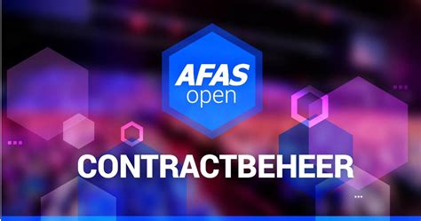 Contractbeheer AFAS Software