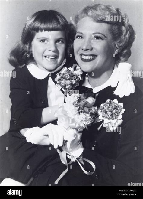 dinah shore with daughter melissa montgomery aka frances rose shore supplied by photos inc