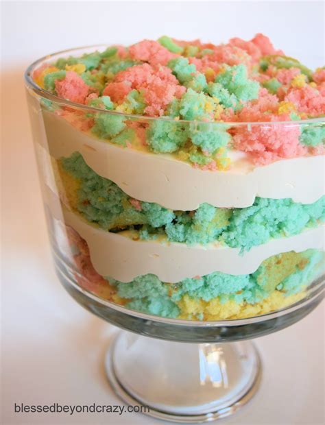 We earn a commission for products purchased through some links in this article. Cotton Candy Easter Trifle