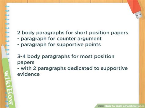 How To Write A Position Paper With Pictures Wikihow