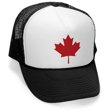 Canadian Flag Canada Trucker Cap Hat Osfa One Size By Craftilocks