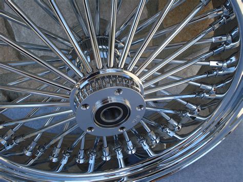 16x55 Ultima Chrome Fat Spoke Rear Wheel For Harley Softail Fxst Custom Chopper Kcint