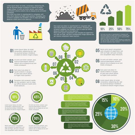 Garbage Recycling Infographic 454144 Vector Art At Vecteezy