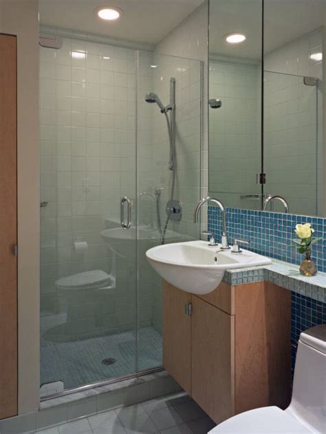 I am custom designing our new modern bathroom's vanity. Great idea for narrow depth vanity # ...