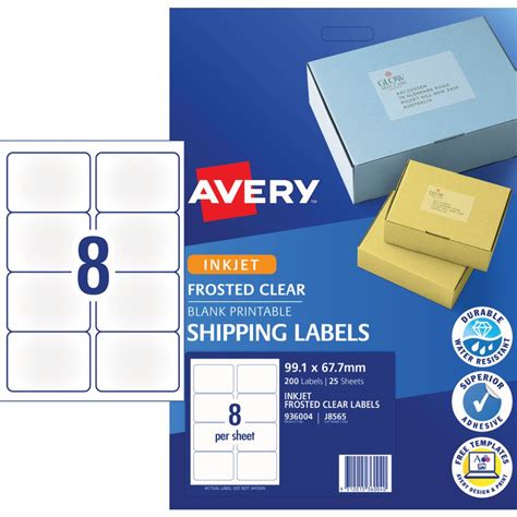 Avery Shipping Labels Per Page