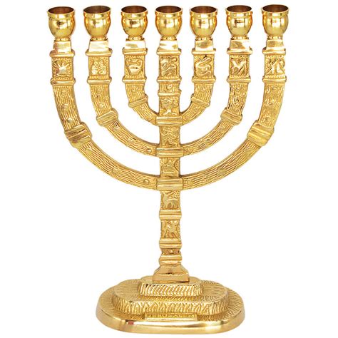 menorah from israel 12 tribes solid brass menorah 7 5