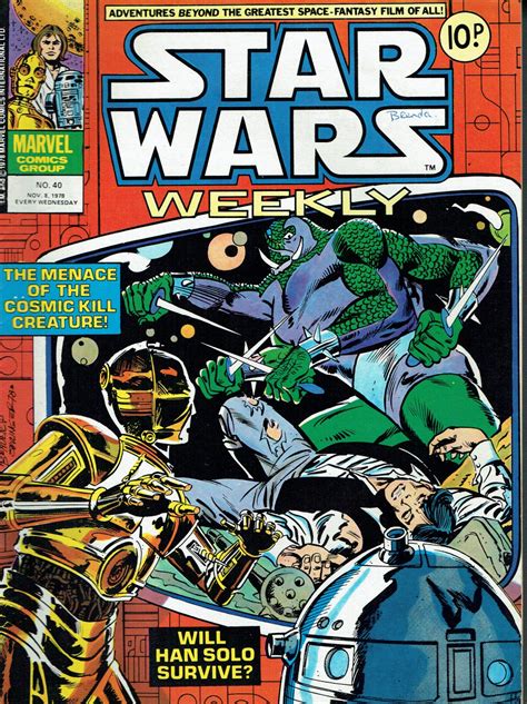 Star Wars Weekly Uk Marvel Comic No 40 November 8th 1978 Vintage To