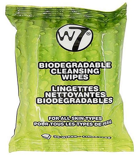 Toallitas húmedas desmaquillantes W7 Biodegradable Cleansing Wipes