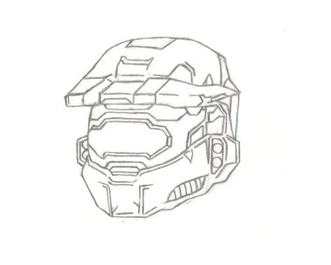 Halo Master Chief Helmet Drawing At Explore