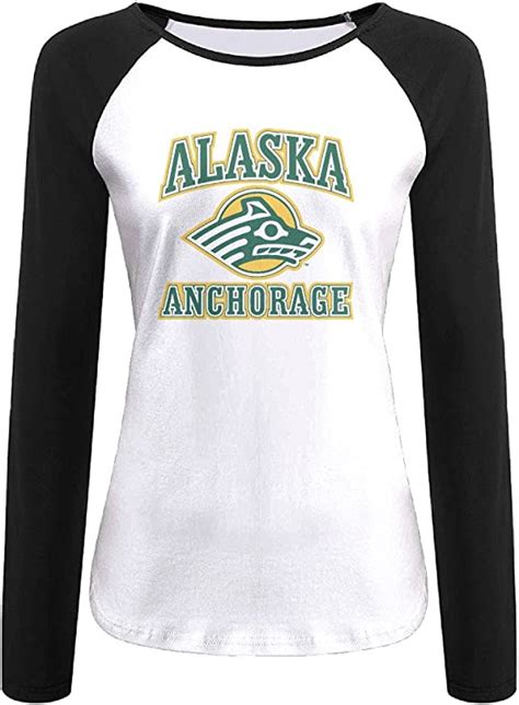 Women Alaska Anchorage Seawolves Alternate Logo Raglan Tee