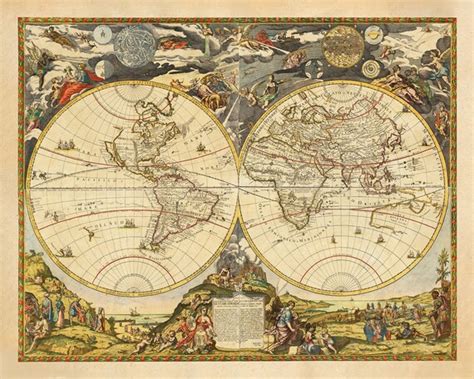 Vintage Atlas Map
