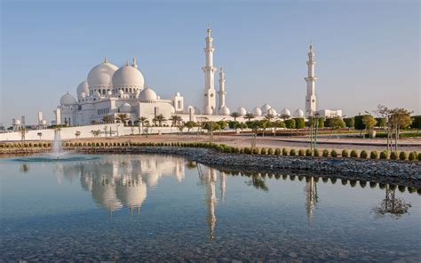 Religious Sheikh Zayed Grand Mosque HD Wallpaper