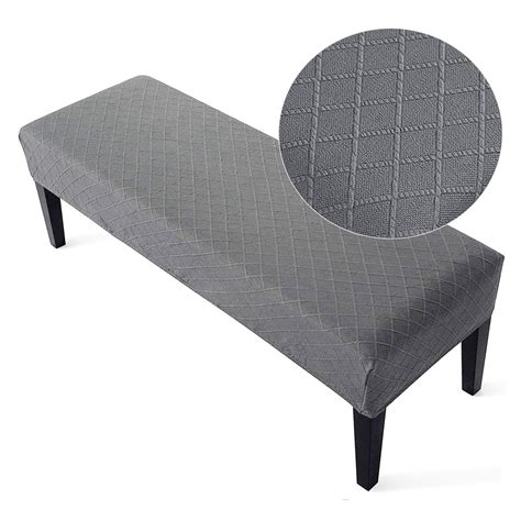 Bench Covers High Stretch Bench Slipcover Rectangle For Dining Room