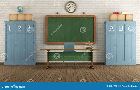 Retro Classroom Stock Illustration Illustration Of Inside 41357758