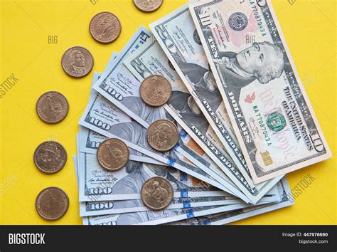 Us Dollar Bills Coins Image And Photo Free Trial Bigstock