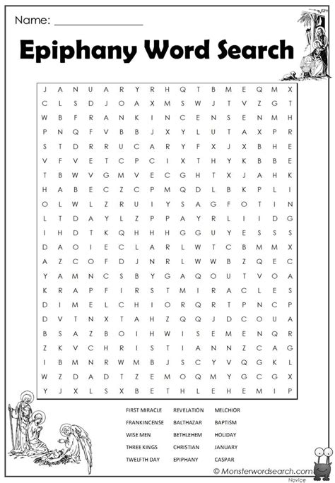 epiphany word search kids word search word find holiday worksheets
