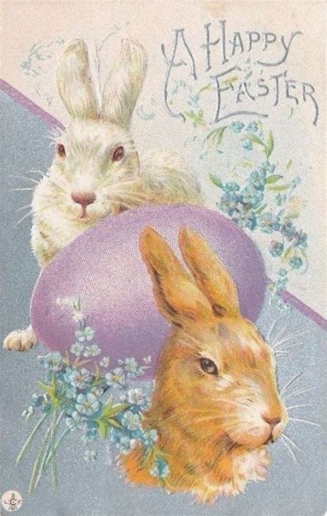 A Collection Of 30 Cute Bunny Rabbit Vintage Easter Postcards Vintage