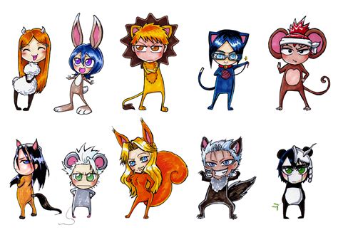 Anime Characters As Animals Anime Wall