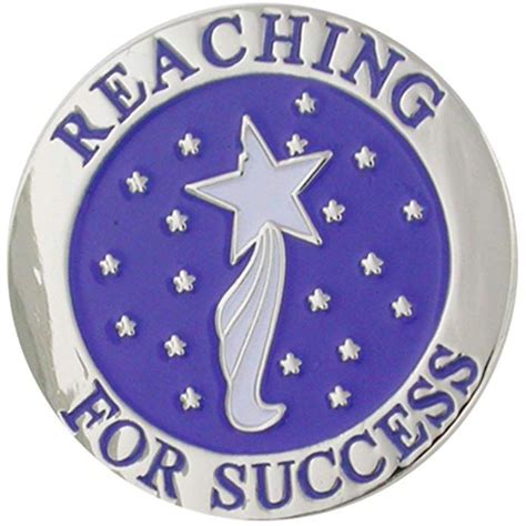 Pinmart Reaching For Success 78 Round Lapel Pin Review Lapel Pins