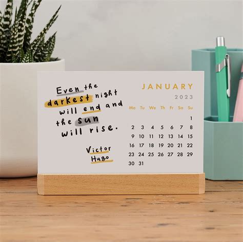 Our New 2023 Desk Calendar Features Twelve Of Our Inspiring Quote
