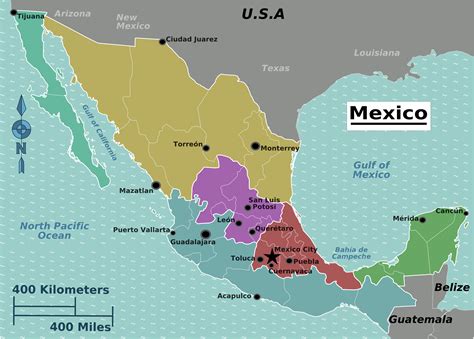 Map Of Mexico Overview Map Online Maps And Travel