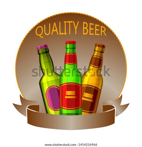 Craft Beer Bottles Drink Vector Logo Stock Vector Royalty Free