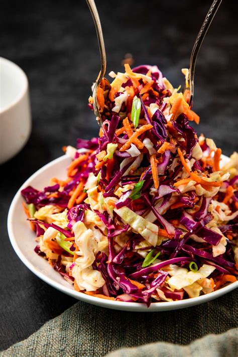 Sweet And Tangy Coleslaw 5 Minute No Mayo Coleslaw Recipe