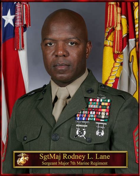 Sergeant Major Lane 1st Marine Division Leaders