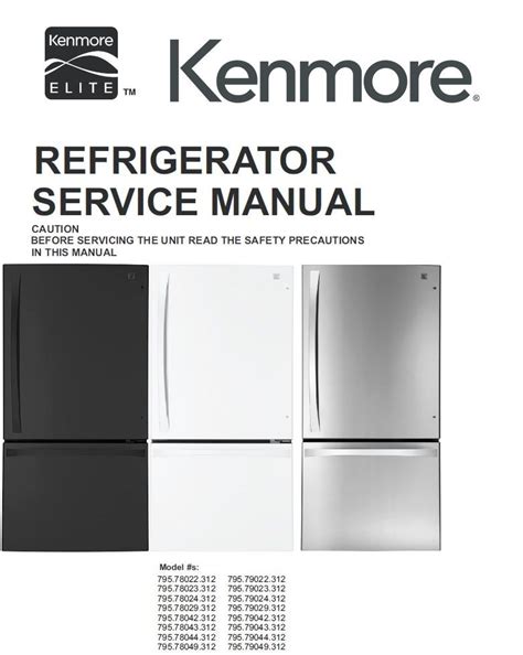 Kenmore Refrigerator 795 Manual