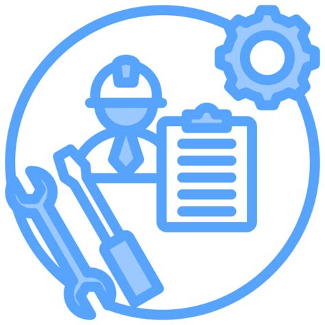 Maintenance Free Construction And Tools Icons