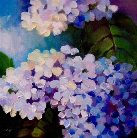Spring Splash Hydrangea By Nel Janson Hydrangea Painting Painting