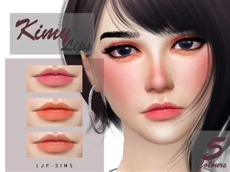 Ljp Sims Kimy Lips The Sims 4 Skin Sims 4 Cc Makeup Sims 4 Cc Skin