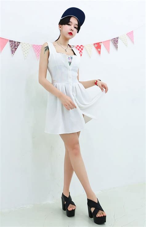[yubsshop] Button Down Mini Dress Kstylick Latest Korean Fashion K Pop Styles Fashion Blog