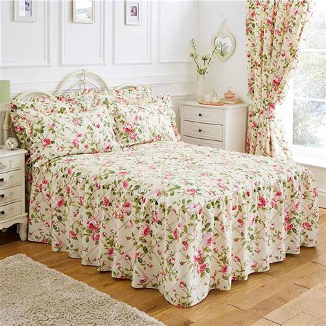 Chums Trailing Rose Bedding Collection X Curtains Pair