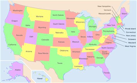 United States Map With Names Robin Christin
