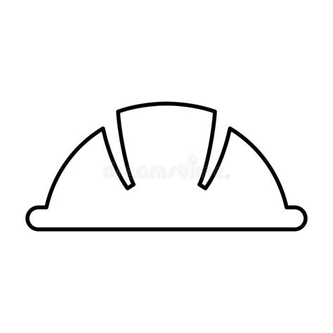 Construction Helmet Isolated Icon Stock Vector Illustration Of Worker