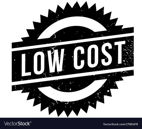 Low Cost Rubber Stamp Royalty Free Vector Image