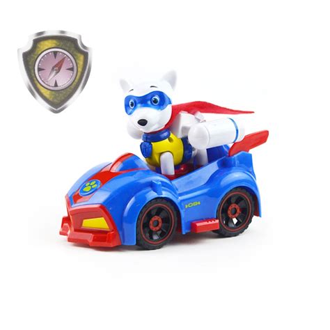 Paw Patrol Dog Toys Set Tracker Robot Dog Puppy Pull Back Music Patrol
