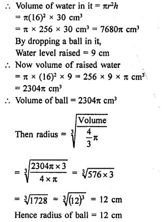 Check spelling or type a new query. RD Sharma Class 9 solutions Chapter 21 Surface Area and volume of A Sphere