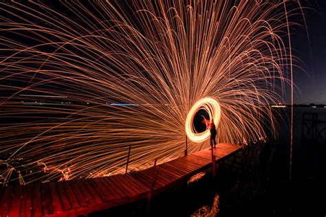 Steel Wool On Fire Flickr Photo Sharing