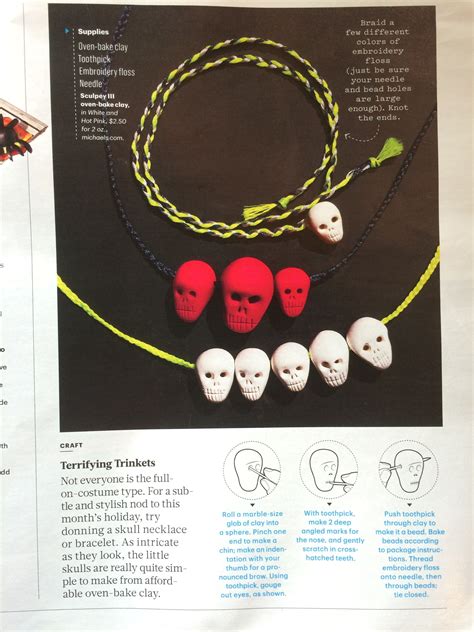 Skulls From Martha Stewart Washer Necklace Jewelry Martha