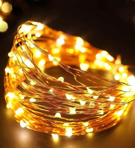 Buy Yellow 10 Meter Led String Light By Tu Casa Online String Lights