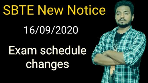 Kuala lumpur (face to face) 1 march 2021: SBTE New updates 16/09/2020।।exam schedule change - YouTube