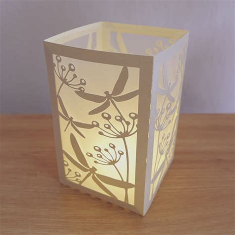 Free Templates - Paper Lantern Paper Cut Light Box File - Cricut File