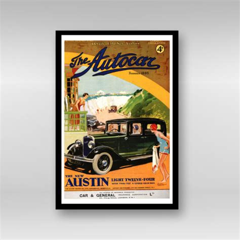 1932 Austin 12 Framed Art Print Great British Car Journey
