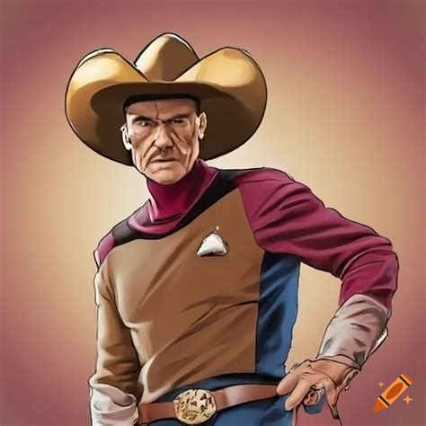 Jean Luc Picard As A Cowboy